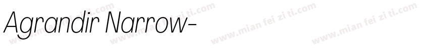 Agrandir Narrow字体转换